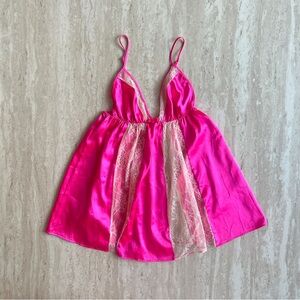 Victorias Secret Pink Lace Slip
